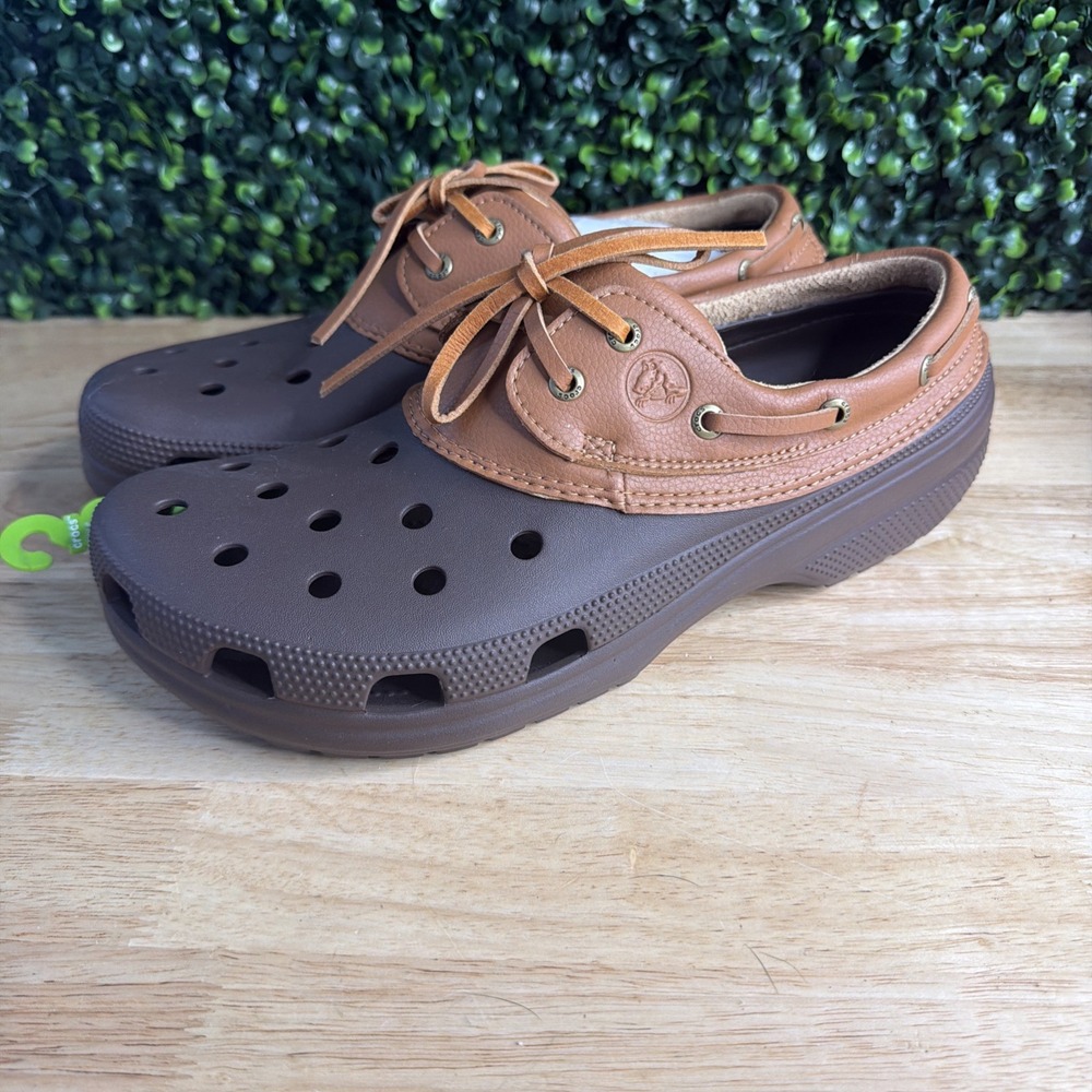 Crocs Classic Islander Men's Clogs Shoe Size 12 NWT espresso/brown